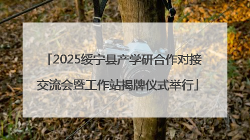 2025绥宁县产学研合作对接交流会暨工作站揭牌仪式举行