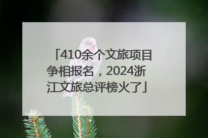 410余个文旅项目争相报名，2024浙江文旅总评榜火了