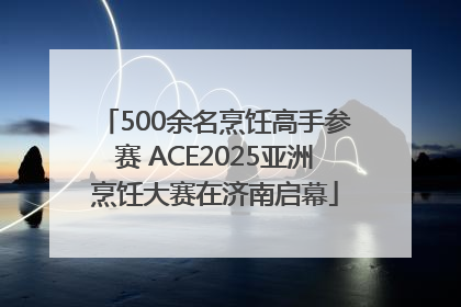 500余名烹饪高手参赛 ACE2025亚洲烹饪大赛在济南启幕